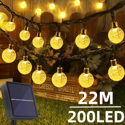 Guirlande Solaire Extérieur 200 LED à Clip Dégradée Étanche