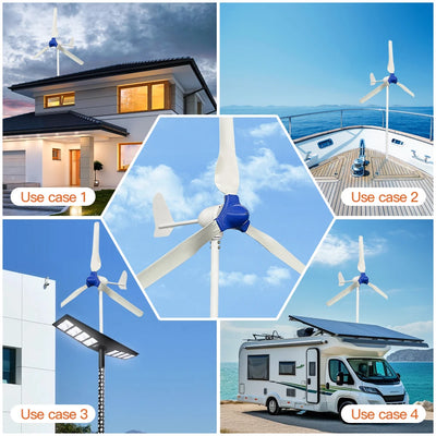 Générateur Éolien 2000W 12V 24V 48V Dynamo Magnétique