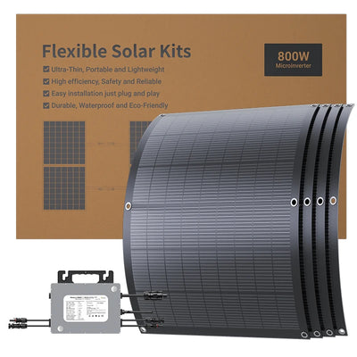 Micro-Onduleur Solaire 800W Kit Balcon 4 Panneaux