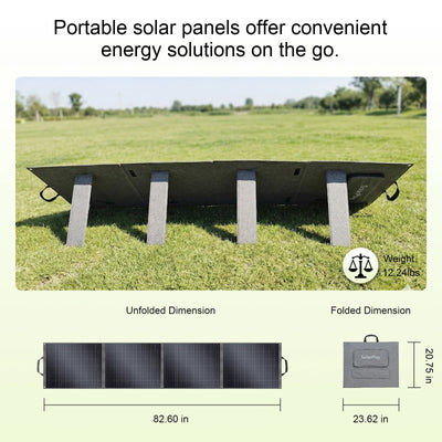 Panneau Solaire Pliable Portable 200W Rechargeable