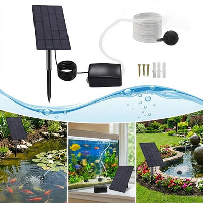 Pompe à Oxygène Solaire pour Aquarium et Bassin