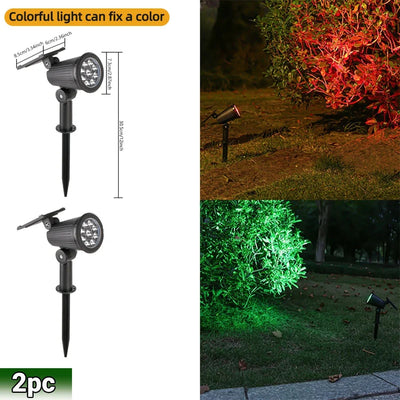 Spot Solaire 9 LED IP65 RGB Luminosité Réglable