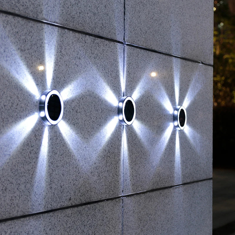 Veilleuse solaire enterrée éclairage 360° LED pour jardin