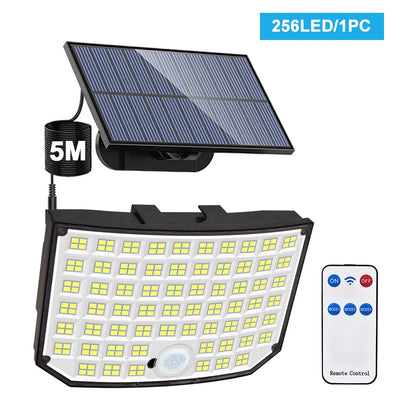 Applique Murale Solaire Extérieur 400 LED avec Télécommande