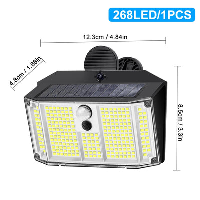 Projecteur Solaire Extérieur à Clipser 418 LED pour Clôture et Gouttière
