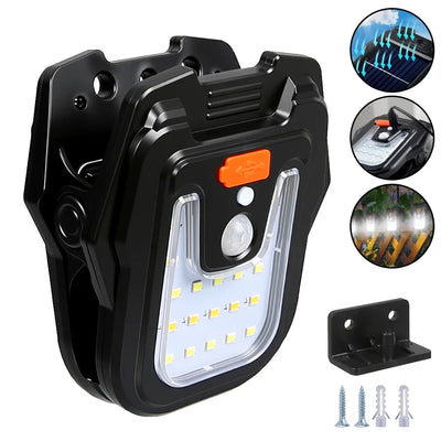 Lampe Solaire à Pince Détecteur de Mouvement IP65