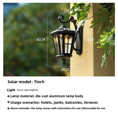Applique Solaire Murale Extérieure Étanche Ultra-Lumineuse