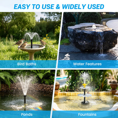 Fontaine Solaire 8 W Étanche pour Bassin à Poissons