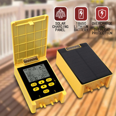 Système d'Arrosage Solaire Automatique Écran Numérique