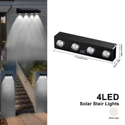 Applique Murale Solaire Extérieur Sans Fil 4 ou 8 LED