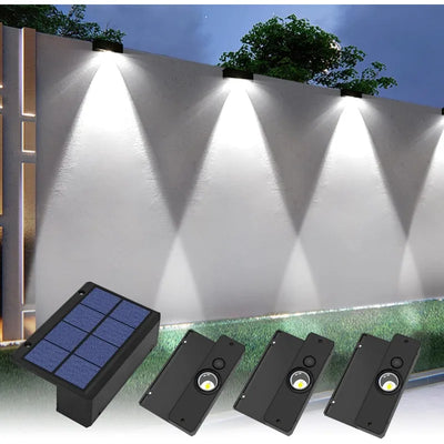 Applique Solaire Murale COB Éclairage Vers le Bas pour Clôture