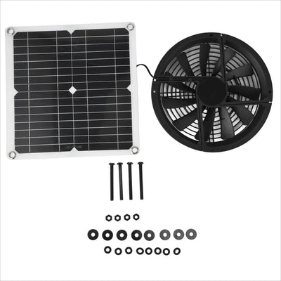 Extracteur Solaire 100W 12V pour Serre, Chenil et Basse-Cour