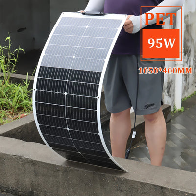 Panneau Solaire Flexible 12V ETFE et PET 95W à 400W