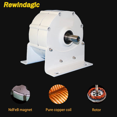 Générateur PMG Éolien 5000W 12V 24V 48V Alternateur