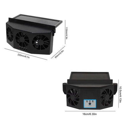 Ventilateur Solaire Automatique Haute Puissance pour Voiture