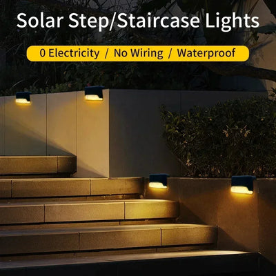 Lumière Solaire Escalier Extérieur IP65 Terrasse et Garde-Corps