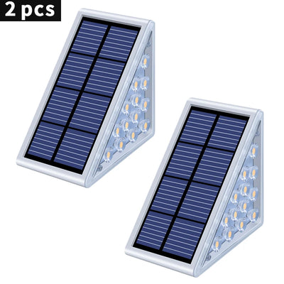 Lampe Solaire LED Extérieur Lentille Étanche IP67 Escalier Terrasse