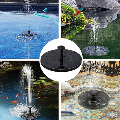 Pompe de Fontaine Solaire 6 Buses pour Bassin de Jardin