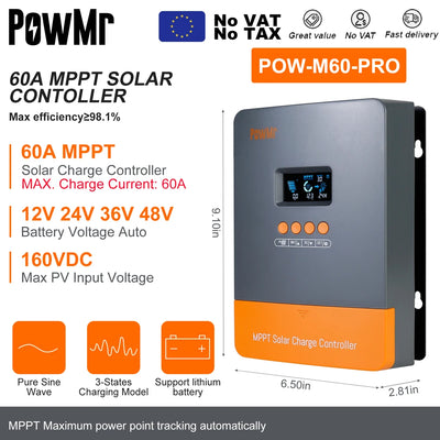 Régulateur de Charge Solaire MPPT PWM - vue 7