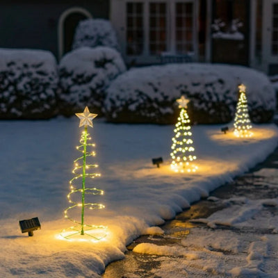 Guirlande Solaire Sapin de Noël LED RVB IP65 Étoile