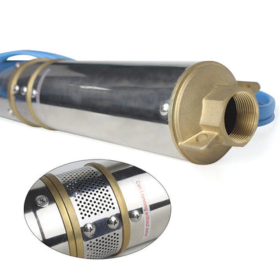 Kit Pompe Solaire Submersible Puits Forage avec Panneau