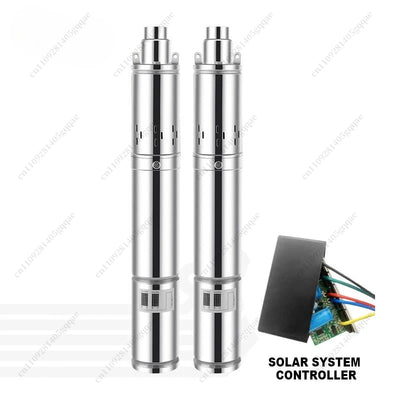 Pompe Solaire à Vis Inox 12V à 72V Haute Pression Puits