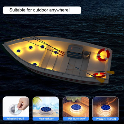 Lot de 4 spots solaires encastrables de terrasse