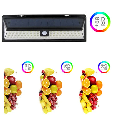 Applique Murale Solaire Extérieur Détecteur de Mouvement 118 LED
