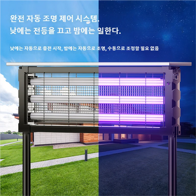 Lampe Solaire Anti-Moustique UV 395nm Étanche IPX5 Jardin