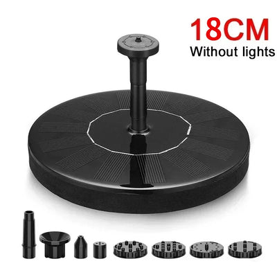 Fontaine Solaire Rotative LED 3,5 W à 6 Buses pour Bassin