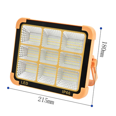 Projecteur Solaire Portable LED Rechargeable 100W