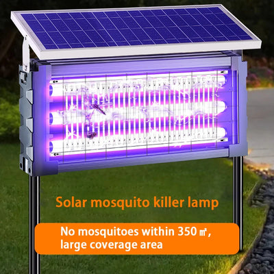 Lampe Solaire Anti-Moustique LED Carrée Grande Puissance Jardin