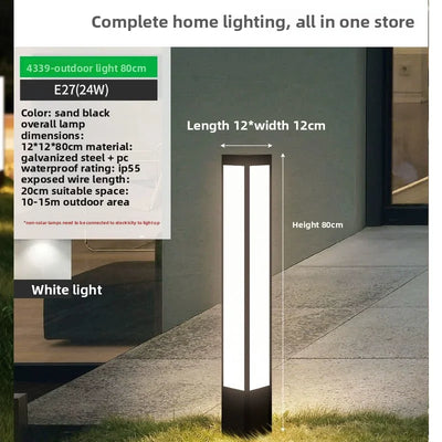 Borne Solaire de Sol pour Jardin et Allée
