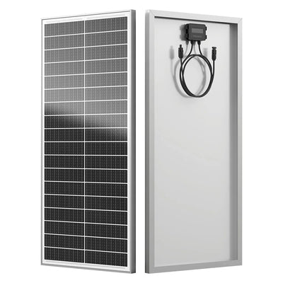 Panneau Solaire Rigide Monocristallin 100W 12V pour Camping-Car