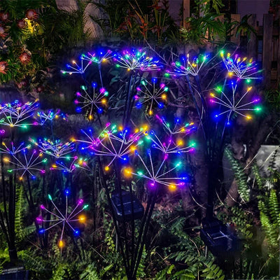 Piquet Solaire Pissenlit à Effet Feu d'Artifice