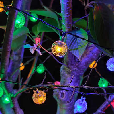 Guirlande Solaire Boules à Bulles Étanche Noël et Terrasse