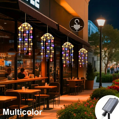 Lampe Solaire Méduse à Suspendre Décorative de Jardin