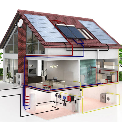 Kit Solaire Hybride Hors Réseau 5 kW à 50 kW Batterie et Onduleur