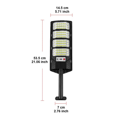 Lampe Solaire Extérieure LED Puissante Capteur Mouvement IPX67 Étanche
