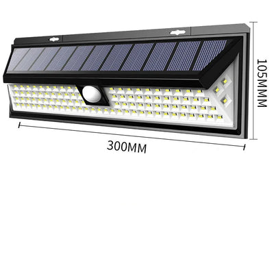 Applique Murale Solaire Extérieur Détecteur de Mouvement 118 LED