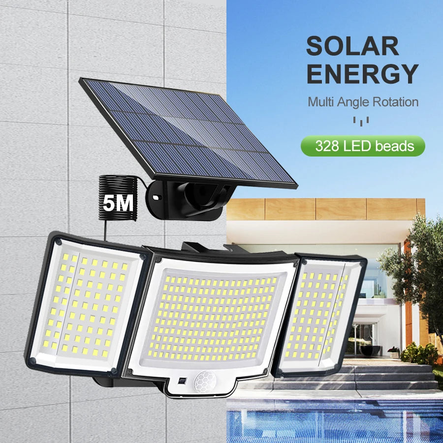 Projecteur Solaire avec Détecteur de Mouvement 348 LED
