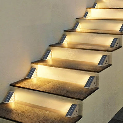 Lampes Solaires d'Escalier 24 LED Porche et Porte d'Entrée, Pack Imperméable