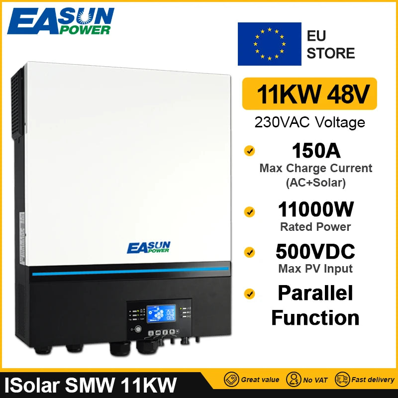 Onduleur Solaire Hybride 11 kW 48V Wi-Fi