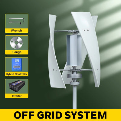 Générateur Éolien Vertical 2000W Sortie 220V pour Maison