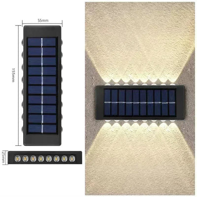 Applique Solaire Murale Extérieure Haut Bas Étanche