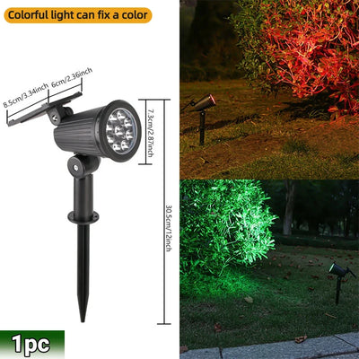 Spot Solaire 9 LED IP65 RGB Luminosité Réglable