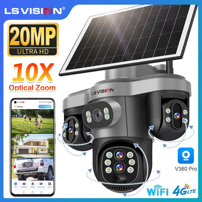Caméra Solaire 4G Wifi PTZ Zoom 10X