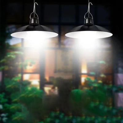 Lampe Solaire Suspendue Industrielle Crépuscule à l'Aube, 1 ou 2 Têtes