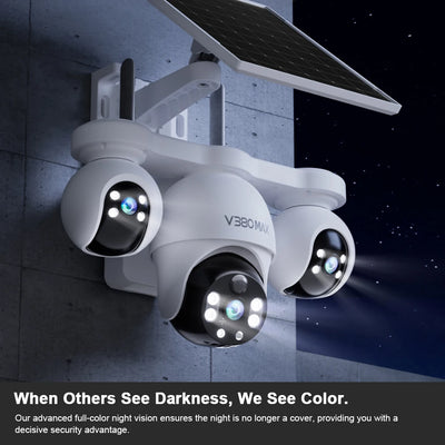 Caméra de Surveillance Solaire 3 Objectifs 4G - vue 5