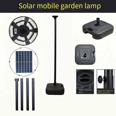 Lampadaire Solaire Détecteur de Mouvement Extérieur